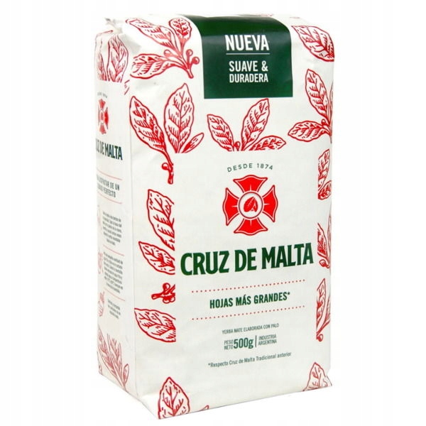 YERBA MATE CRUZ DE MALTA (500G, SUAVE)