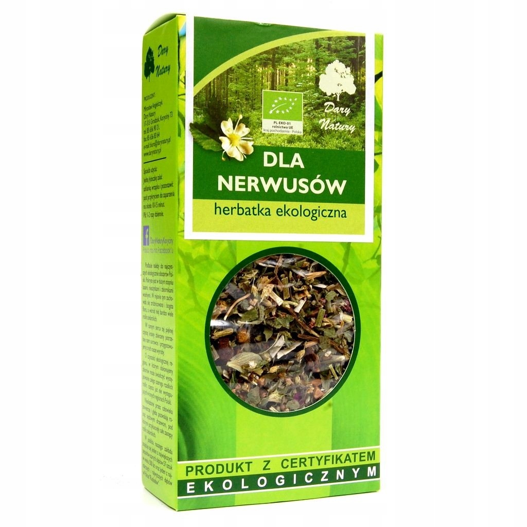 Herbatka Dla nerwusów BIO 50g DARY NATURY DARY NAT