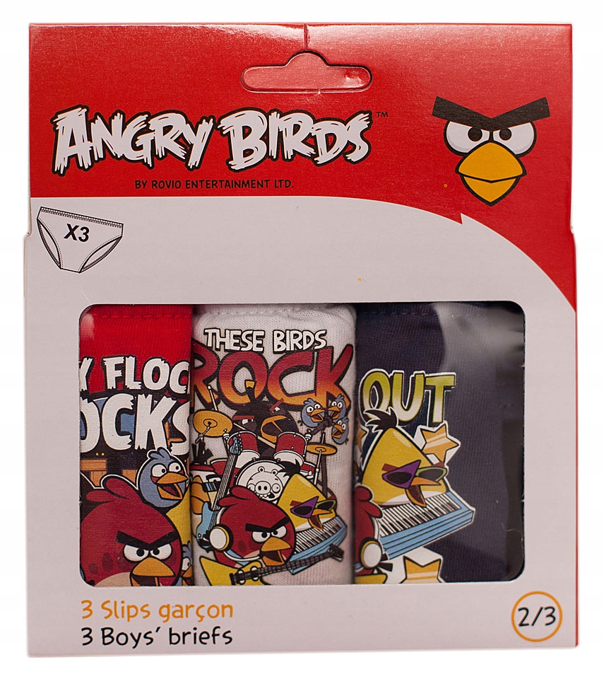 Majtki Angry Birds 3 pack R116/128