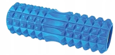 Roller wałek do masażu ciała z wypustkami 11 x 33 cm niebieski 371