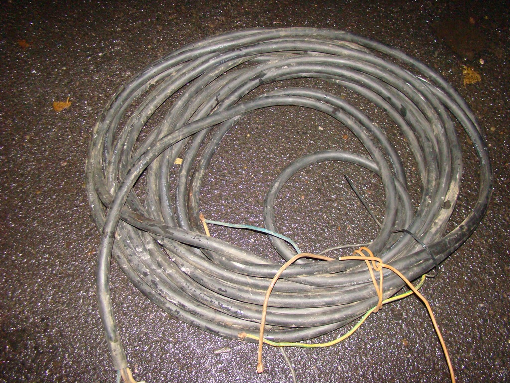 Kabel 22m 5x10mm2 guma olejoodporna miedziany oponowy VDE H07RNF 5G10