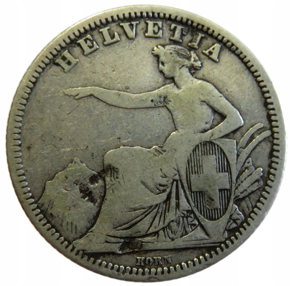 1 Franc 1861 B - Szwajcaria