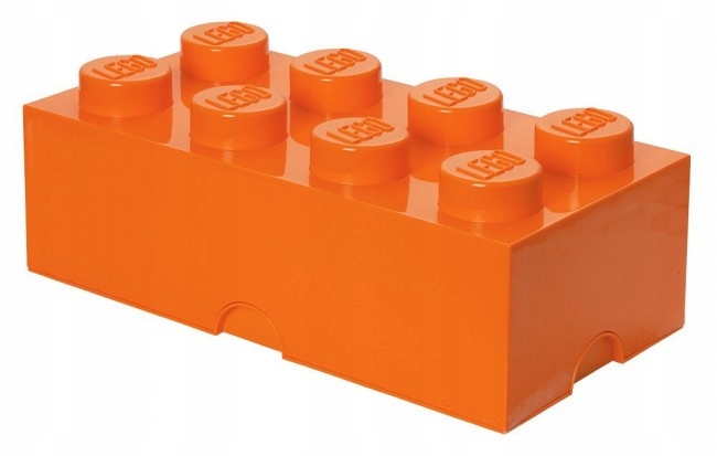 Pojemnik na klocki Lego Storage Brick 8 pomarańczowy