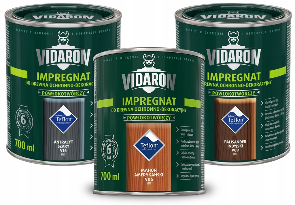 IMPREGNAT VIDARON OCHRONNY DO DREWNA MIX 0,7L