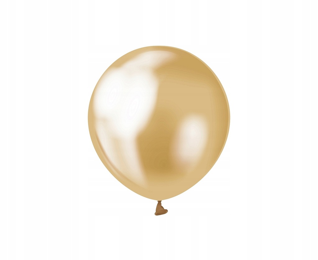 Balony Chromowane Złote 13 cm 20 szt.