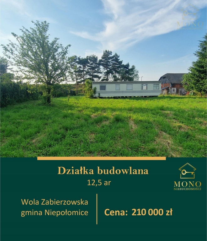 Działka, Wola Zabierzowska, 1238 m²