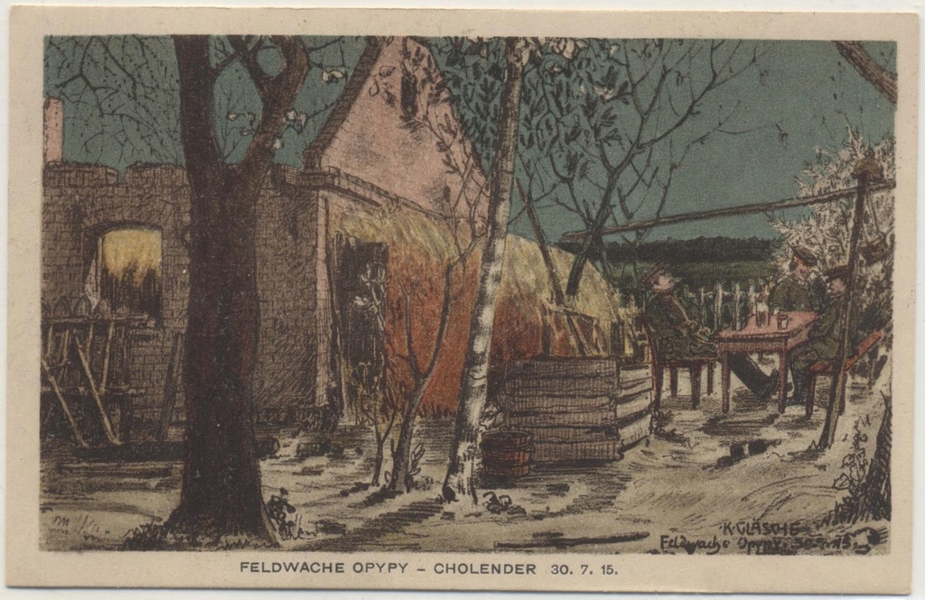 Opypy Cholender k/ Grodzisk Warszawa. 1915