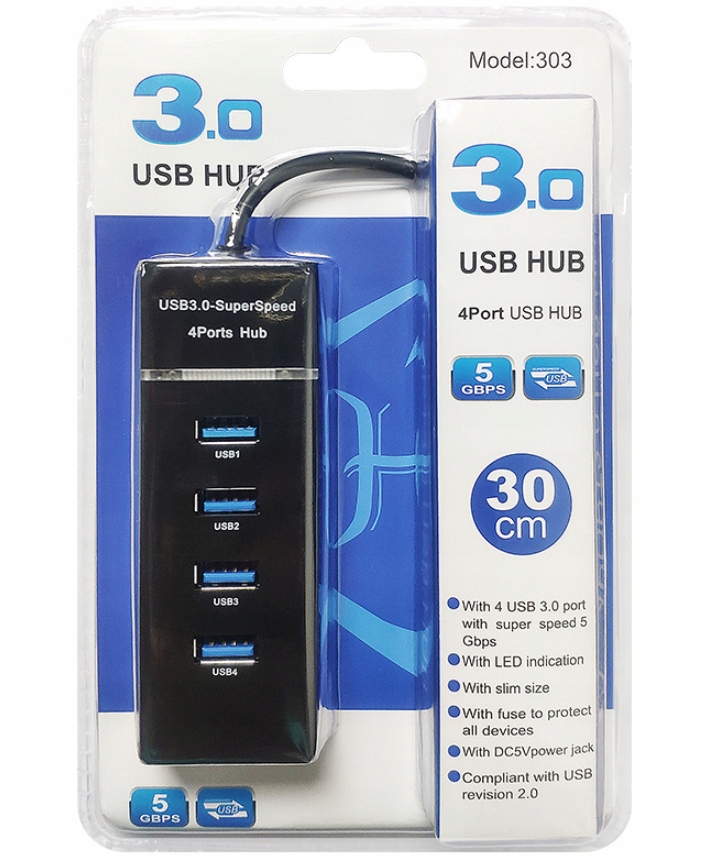 Купить USB-ХАБ-РАСПЛИТТЕР НА 4 ПОРТА USB 3.0 5 Гбит/с: отзывы, фото, характеристики в интерне-магазине Aredi.ru