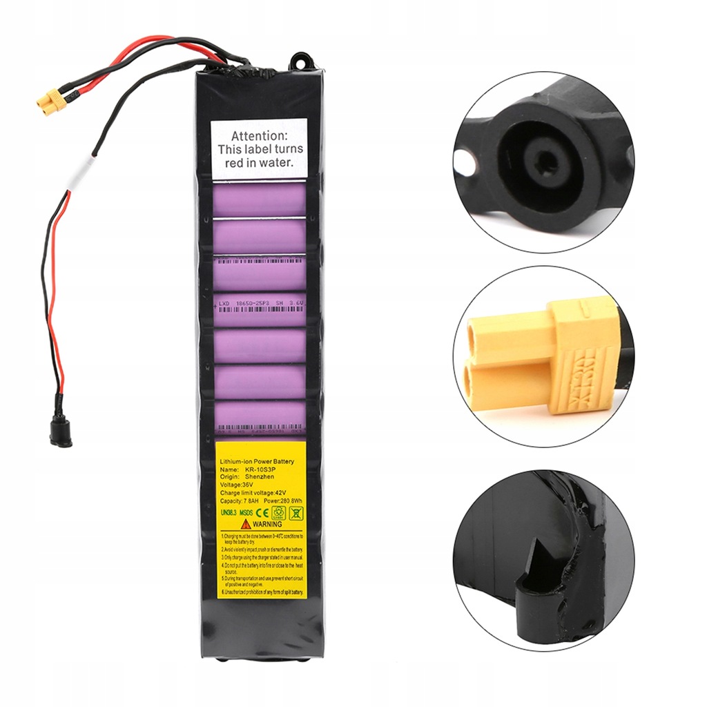 AKUMULATOR DO HULAJNOGI ELEKTRYCZNEJ 7800MAH 36V