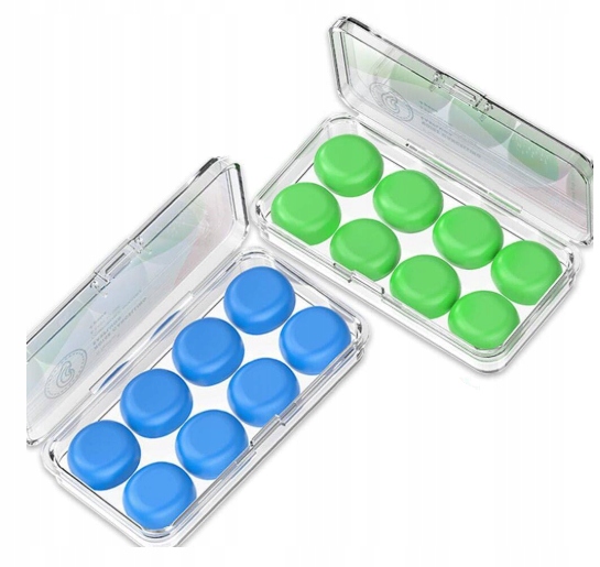 Zatyczki do uszu silikonowe gietkie 8 par T NEWFUN