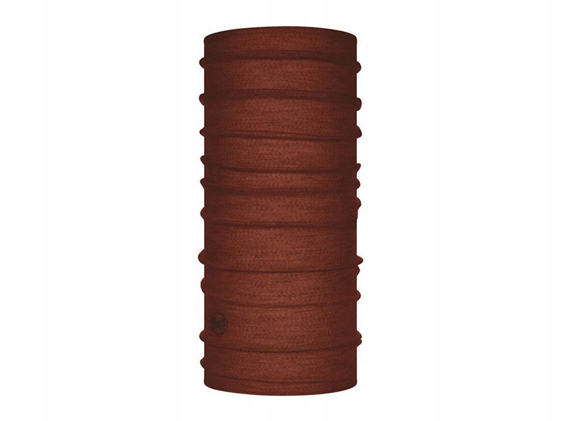 KOMIN CHUSTA BUFF MERINO LIGHTWEIGHT SOLID SIENNA