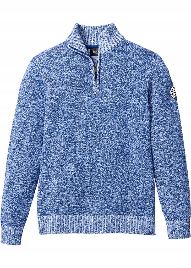 CA872 SWETER MĘSKI KLASYCZNY 48/50 NIEBIESKI