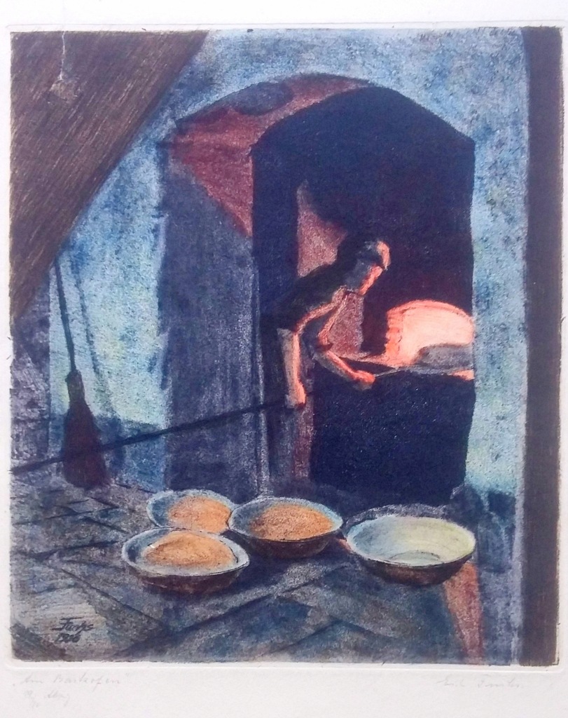 W PIECU - 1926 - Erich FUCHS -Dolny Śląsk -Piekarz
