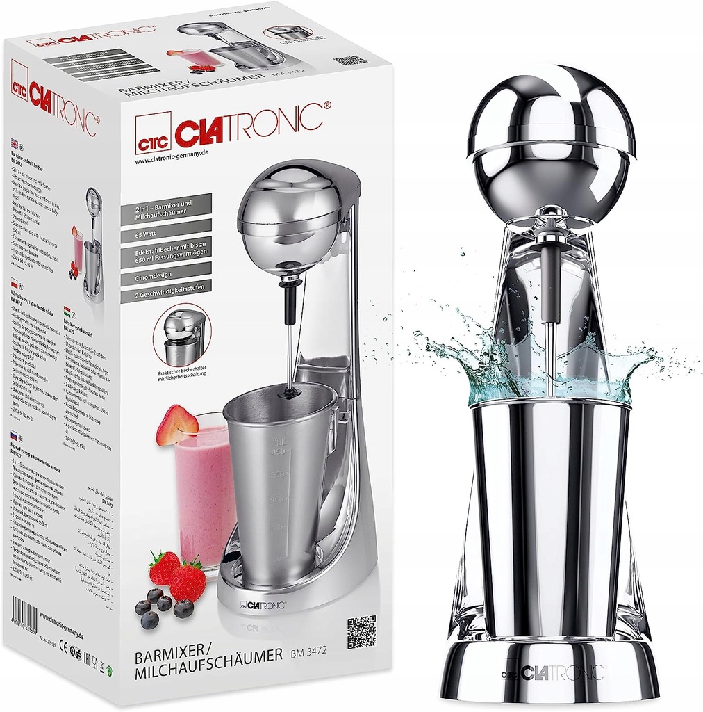SPIENIACZ DO MLEKA BAROWY BLENDER MIKSER 450ml