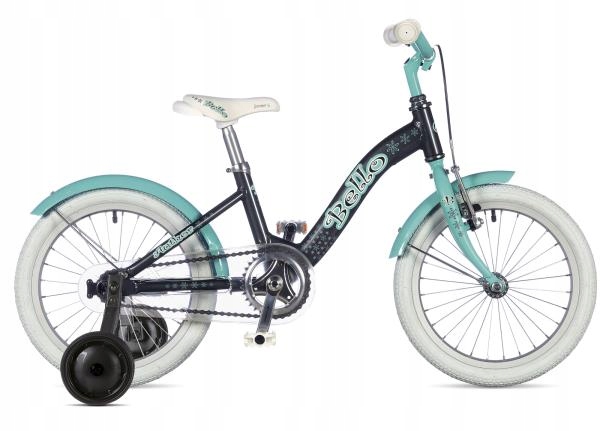 BELLO 16 9" grafitowo/zielony, rower AUTHOR