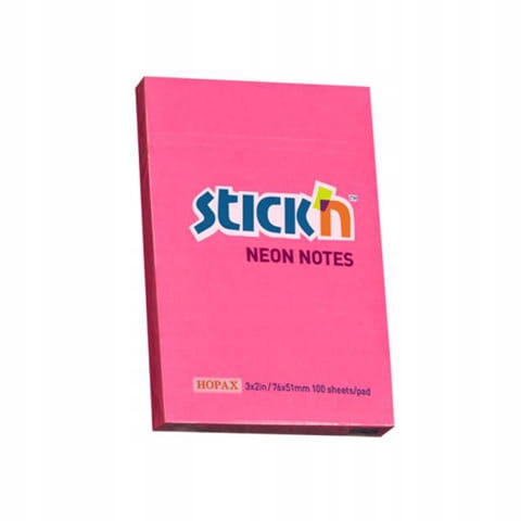 Notes s-prz.76x51 ciemny róż neon. Stick"n
