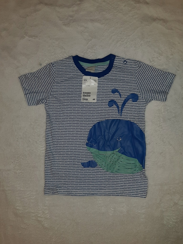 H&M T-shirt r. 86 12-18 m