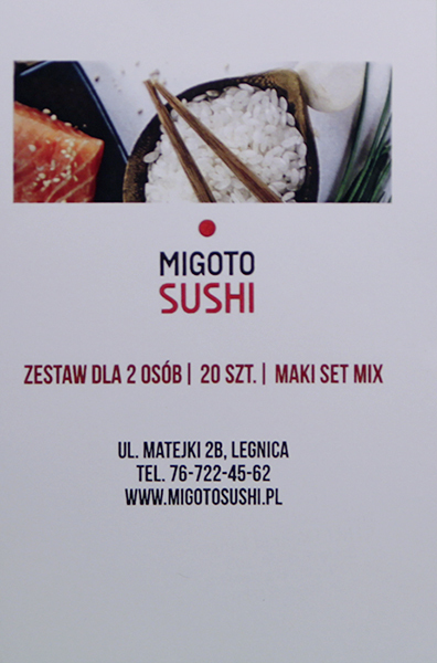 Voucher na zestaw SushiI dla 2 osób