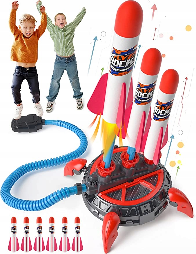 Zabawkowa wyrzutnia rakiet dla dzieci