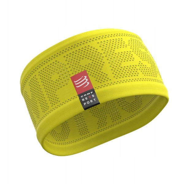 Opaska Compressport Headband termoaktywna zółta