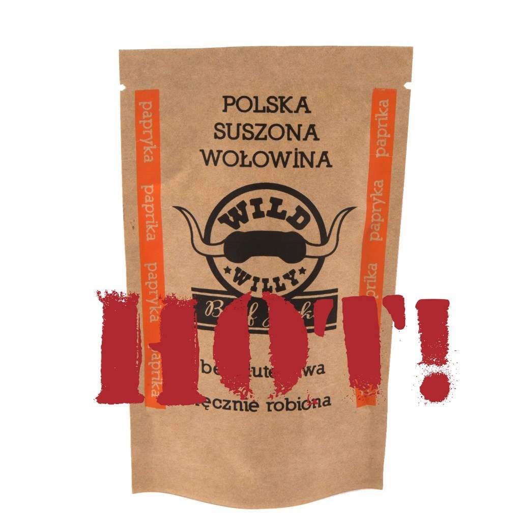 Wild Willy Beef Jerky Ostra Papryka 30g