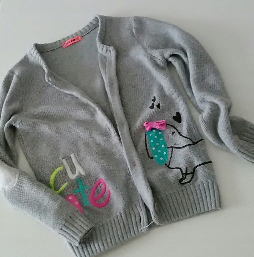 Cool Club_rozpinany sweterek z pieskiem_122/128