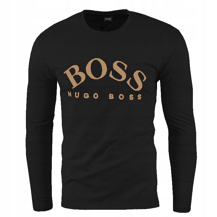 KOSZULKA MĘSKA LONGSLEEVE HUGO BOSS CZARNA M