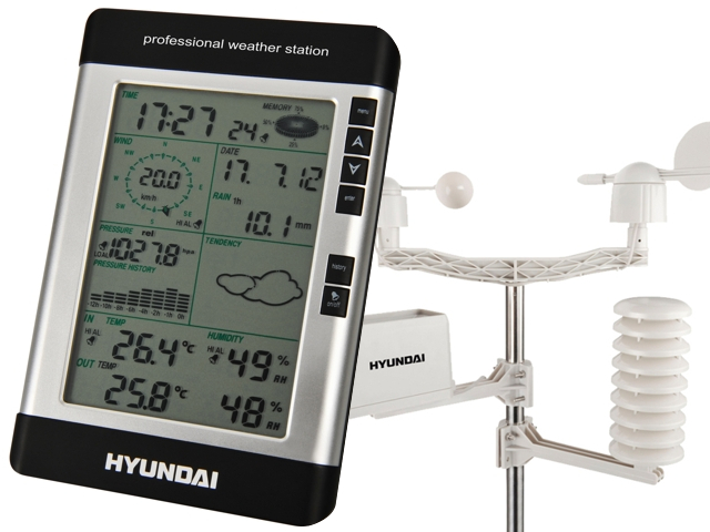 Купить МЕТЕОСТАНЦИЯ METEO DCF HYUNDAI WSP3080 PROFESJO: отзывы, фото, характеристики в интерне-магазине Aredi.ru