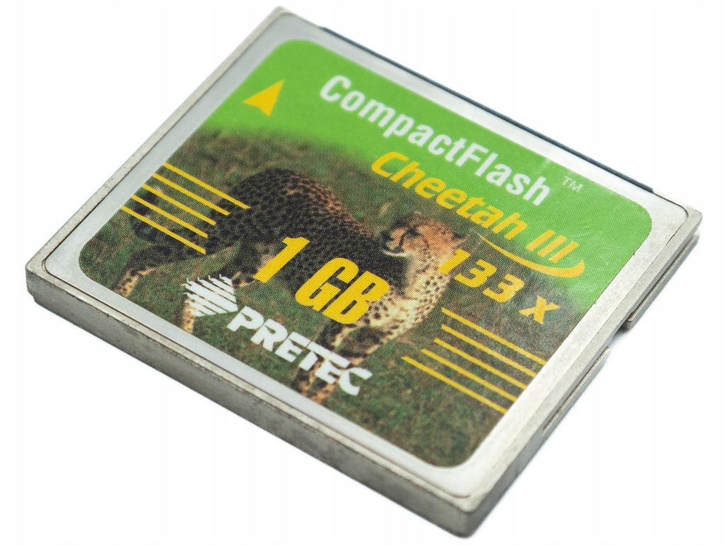 KARTA PAMIĘCI PRETEC CHEETAH III 1GB 133x COMPACTFLASH