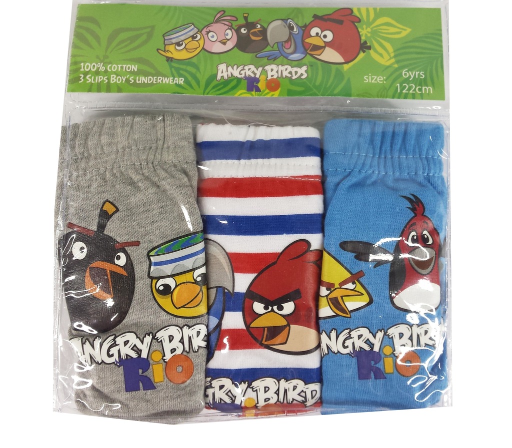 ANGRY BIRDS MAJTKI MAJTECZKI SLIP 3-PAK 116