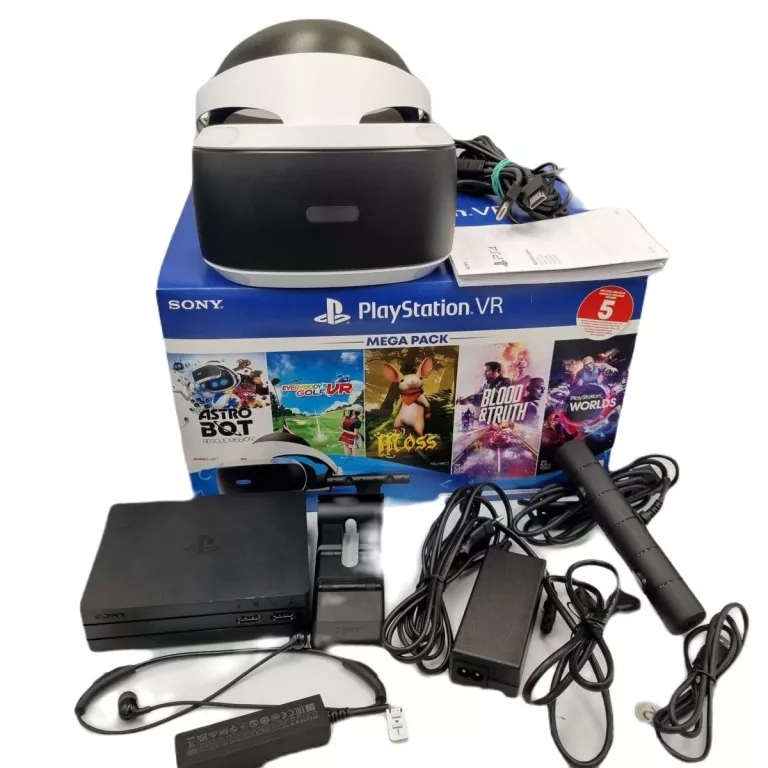 OKULARY SONY PLAYSTATION VR MEGA PACK / ZESTAW!!