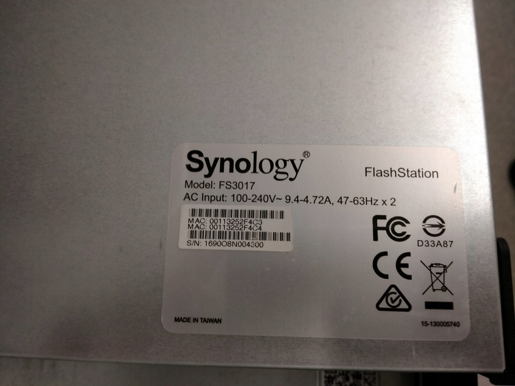 Купить Synology FS3017 24x0HDD 2.5 2x Xeon 6x2,4 ГГц 64 ГБ: отзывы, фото, характеристики в интерне-магазине Aredi.ru