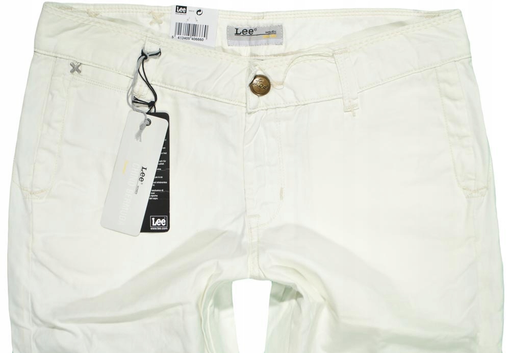 LEE spodenki white CHINO BERMUDA _ S 36