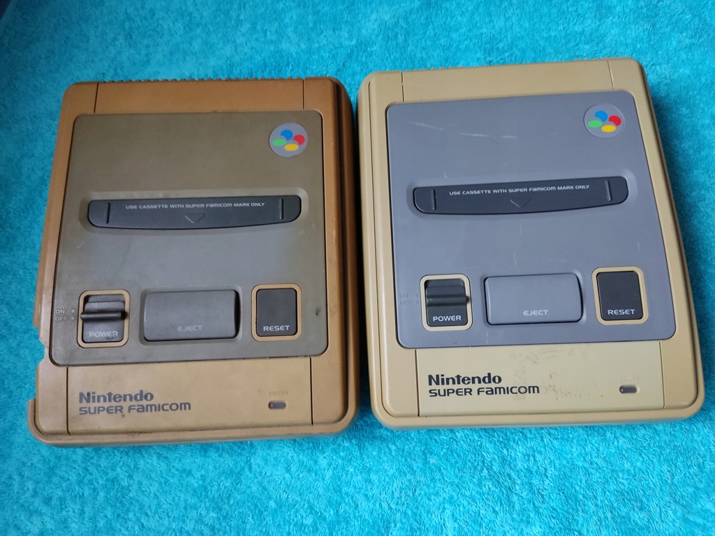 2 uszkodzone konsole Super Famicom