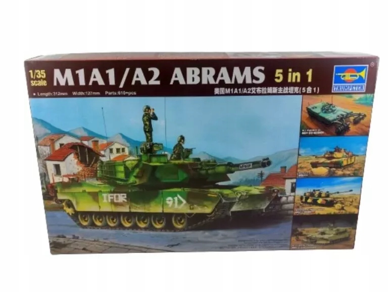 TRUMPETER 01535 M1A1/A2 ABRAMS 5 W 1