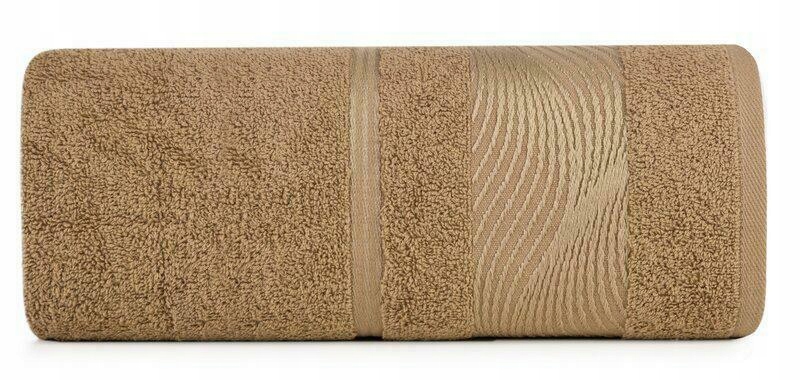 Ręcznik Sylwia 50x90 beżowy ciemny 500 g/m2 frotte