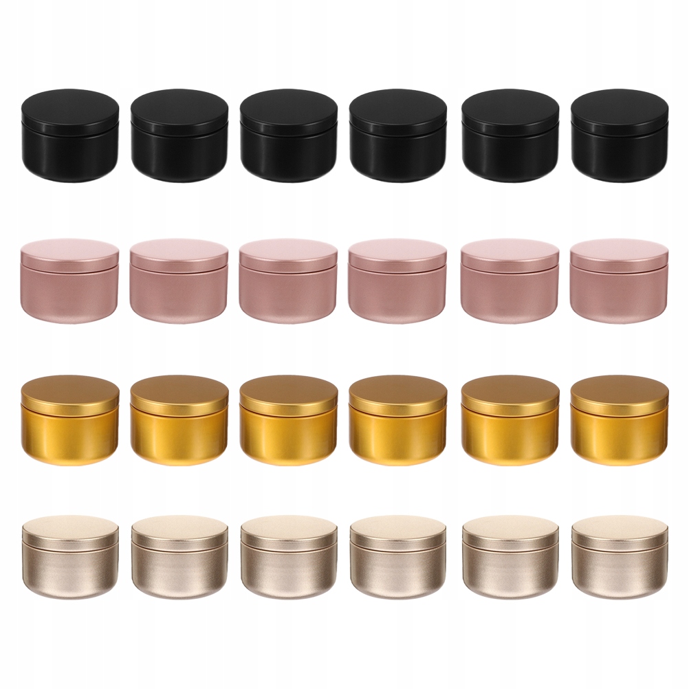 PUSZKI NA ŚWIECE METALOWE POJEMNIKI DIY DO TWORZENIA ŚWIEC