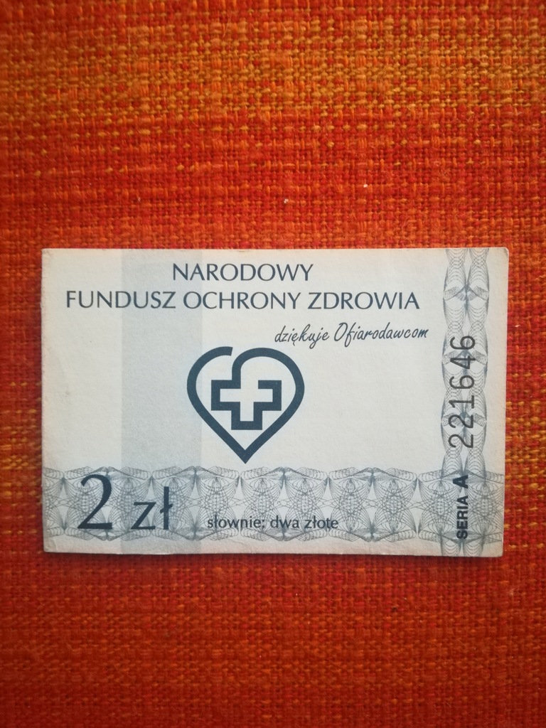 cegiełka NFZ 2 złote