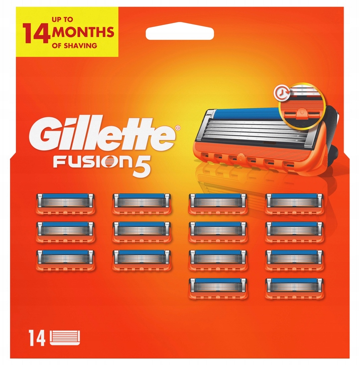 GILLETTE FUSION 5 WYMIENNE OSTRZA 14SZT 4I23