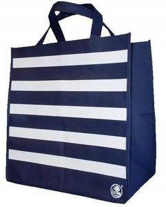 torba granatowa w paski 33x35 PP
