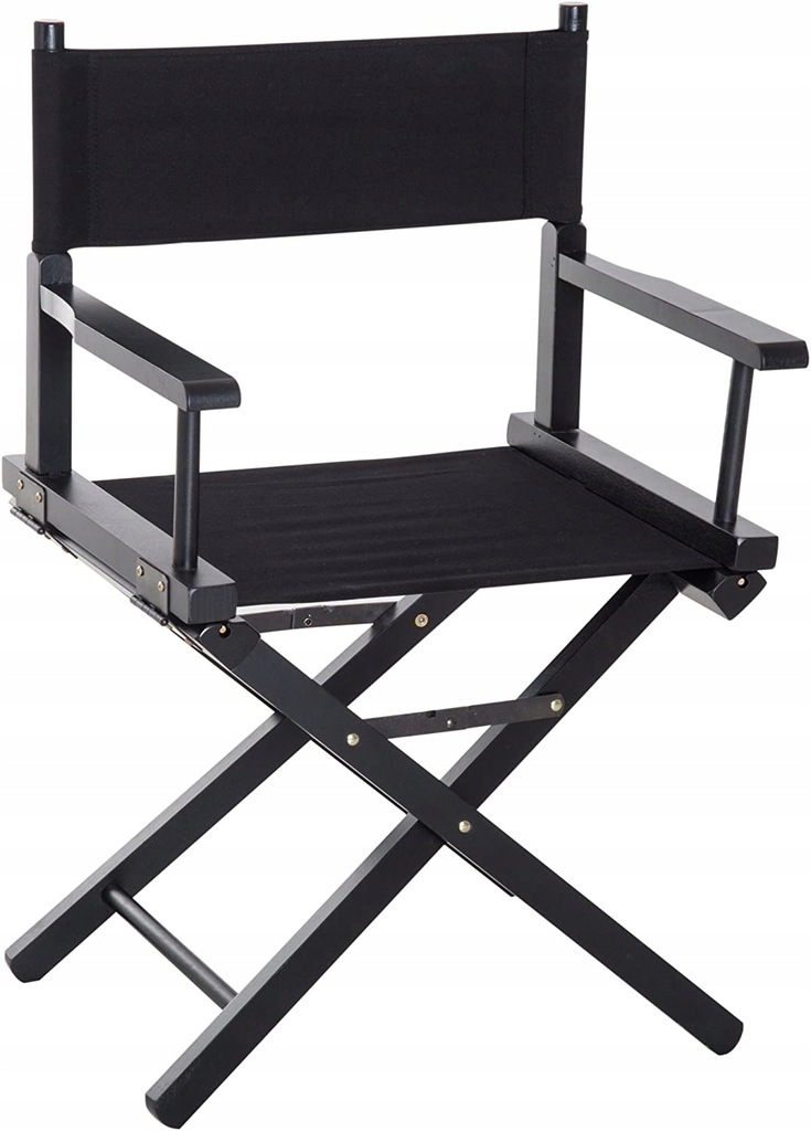 Homcom krzesło drewniane składane dla reżysera