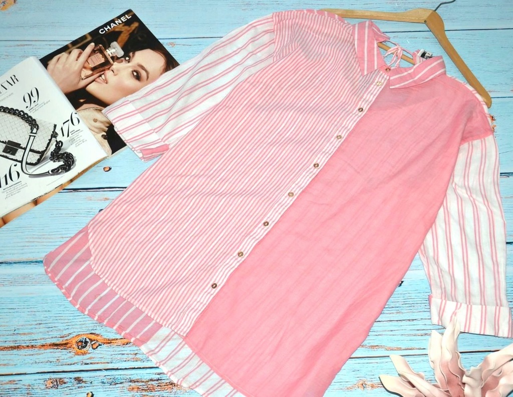 River Island ELEGANCKA pastelowa PASKI piękna R 44