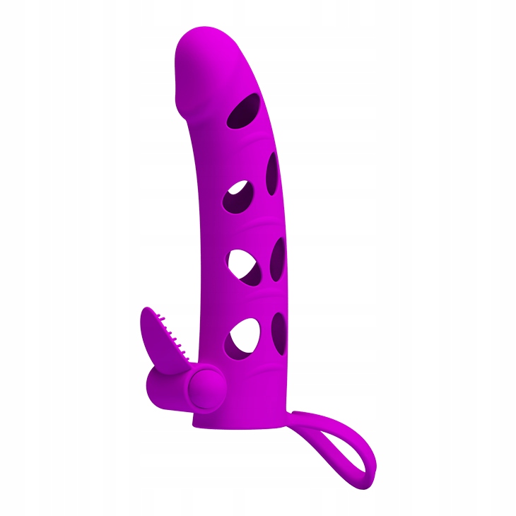 PRETTY LOVE - Vibrating Penis Sleeve with Ball Str
