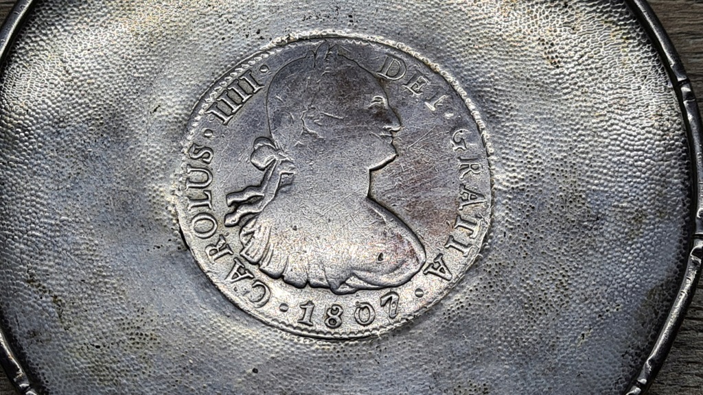 Moneta plater CAROLUS IIII DEI GRATIA 1807 r