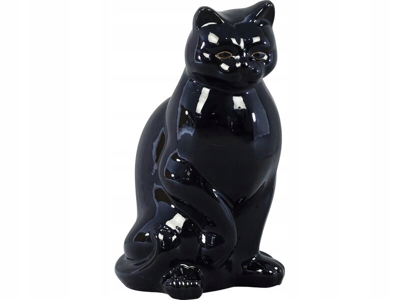 OBI Figurka ceramiczna Czarny Kot wys. 38cm