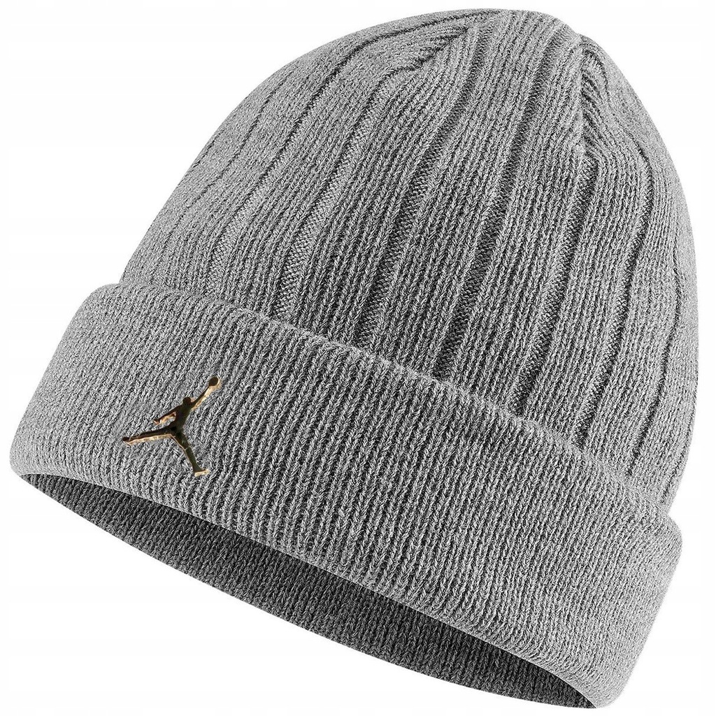 NIKE CZAPKA ZIMOWA JORDAN BEANIE CUFFED SZARA