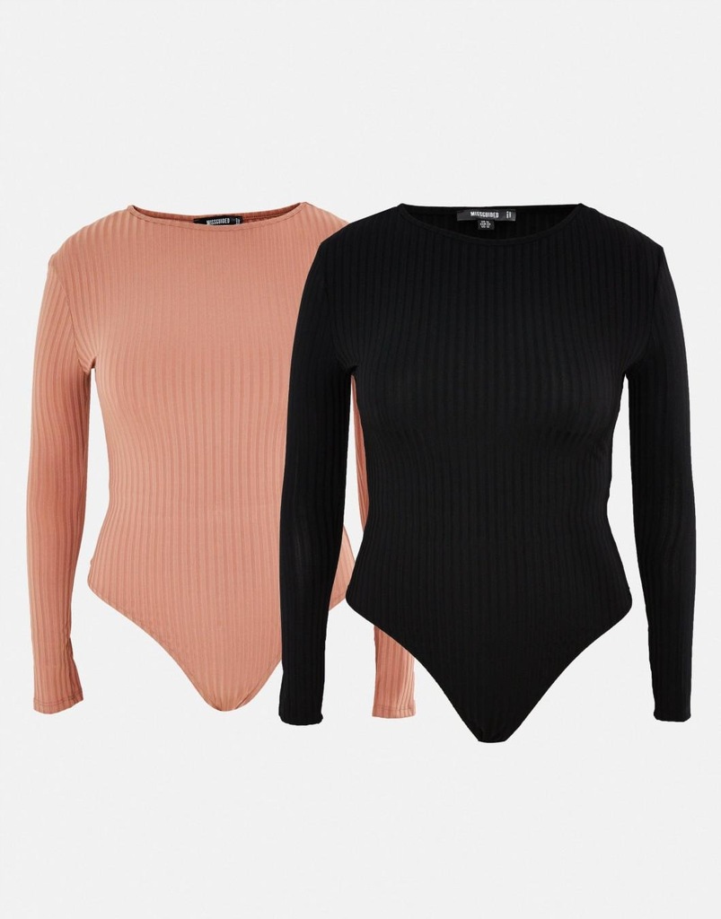 05I011 MISSGUIDED__MK1 CZARNE BODY PRĄŻKI__52