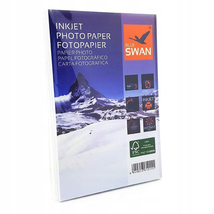 Papier Fotograficzny Błyszczący Blue Swan 10x15 120g 100 szt