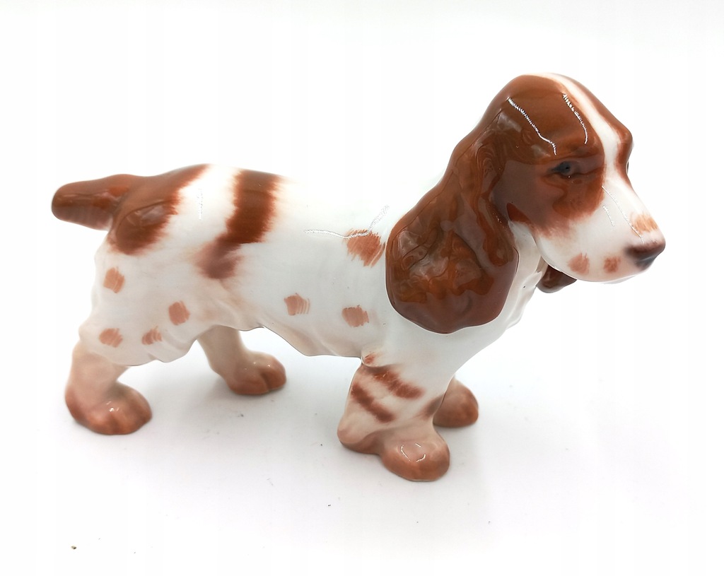 FIGURKA PORCELANA PIES B&G Bing & Grondhal Royal Kopenhagen Denmark Spaniel