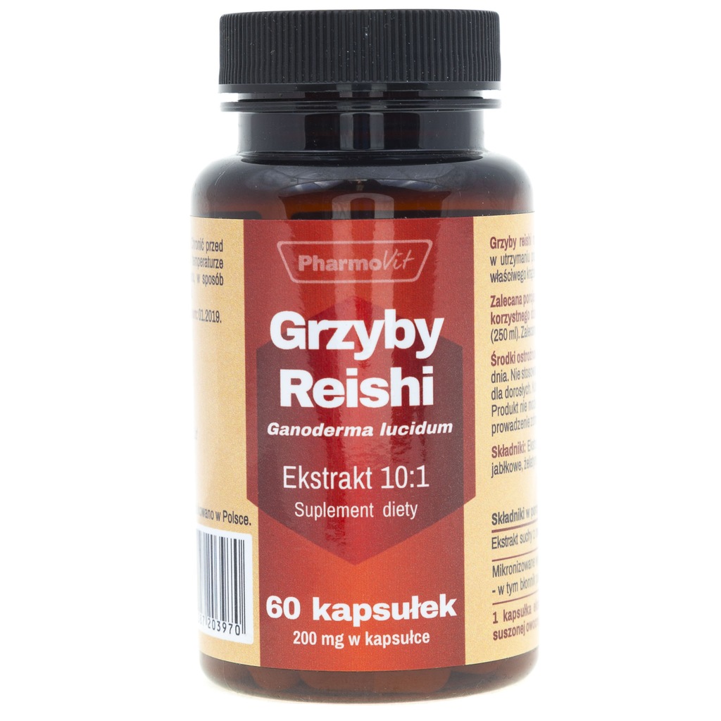 Reishi mushroom grzybek grzyby ekstrakt Pharmovit